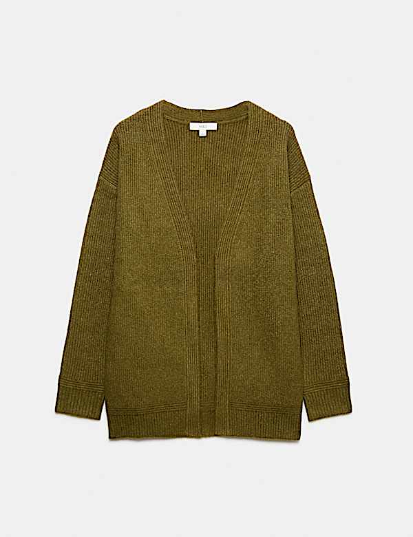 Edge To Edge Longline Cardigan With Wool - VN