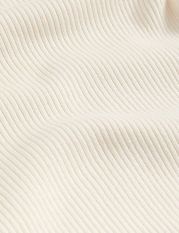 Ribbed Roll Neck Jumper