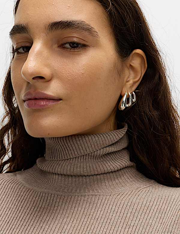 Ribbed Roll Neck Jumper