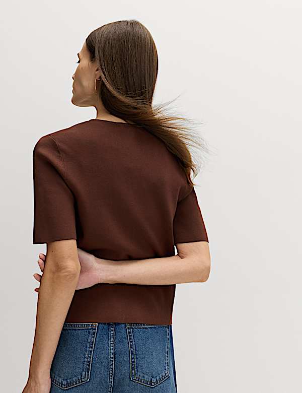 V-Neck Button Through Slim Fit Cardigan - AL