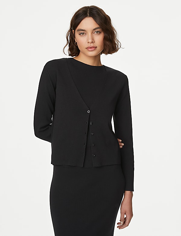 Black cardigan womens m&s deals