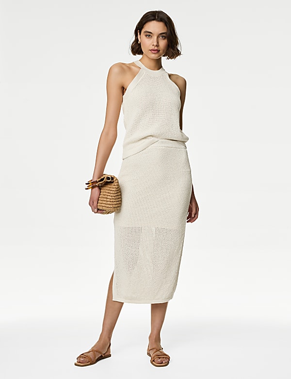 Cotton Rich Textured Knitted Top