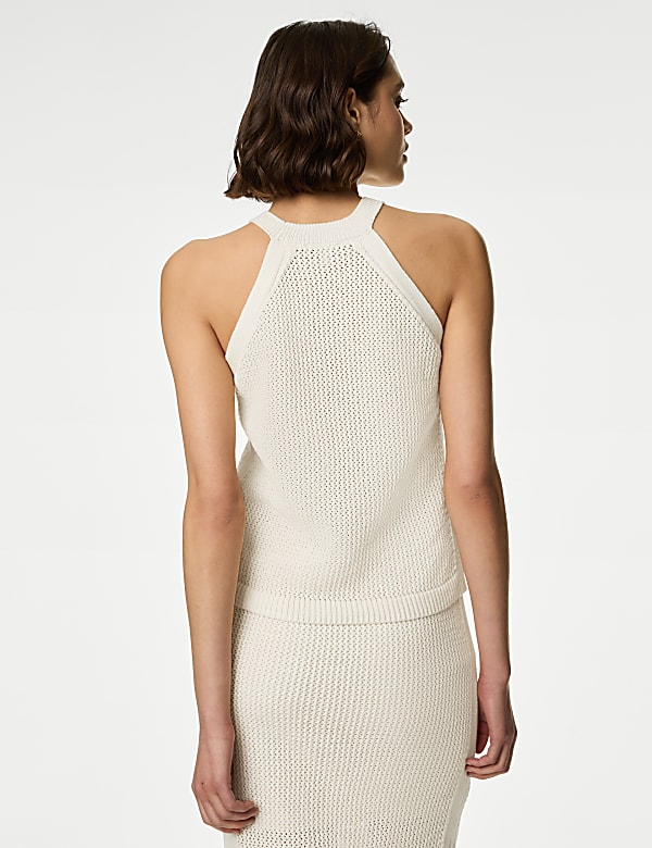 Cotton Rich Textured Knitted Top