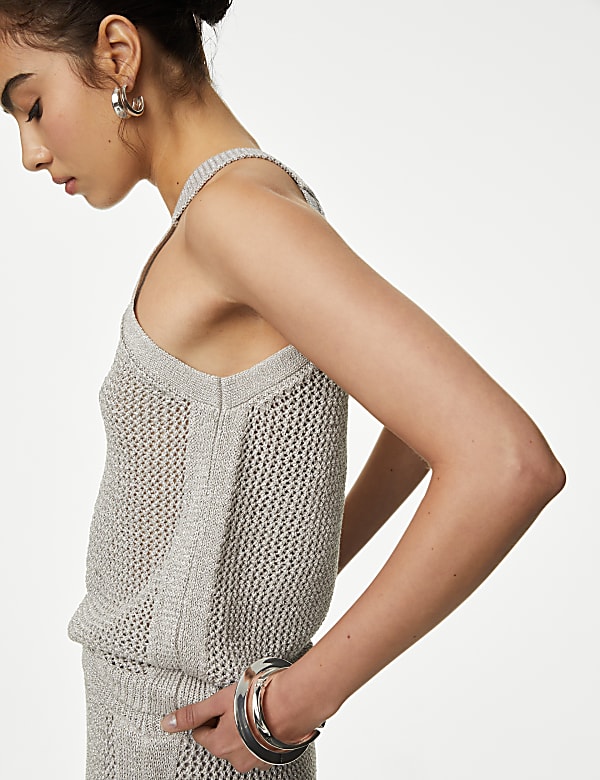 Cotton Rich Textured Knitted Top