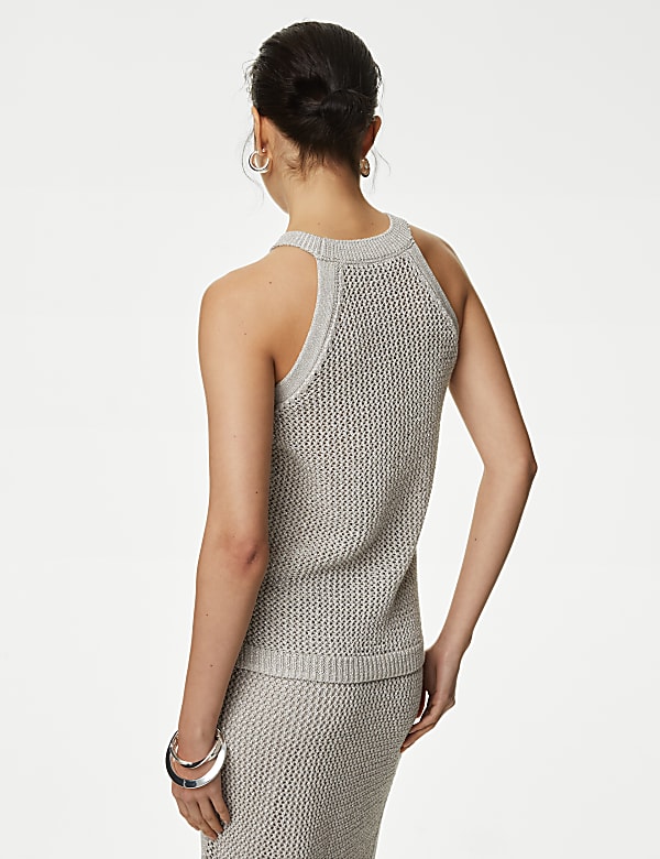 Cotton Rich Textured Knitted Top