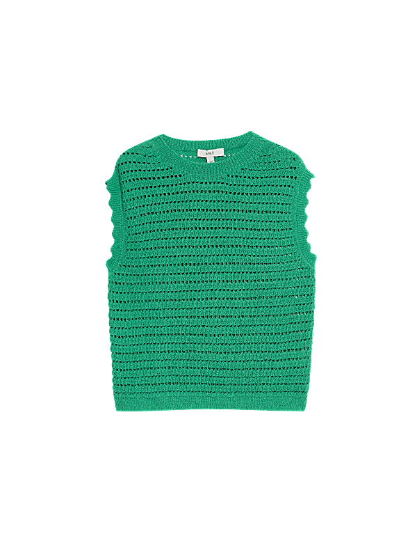Cotton Rich Striped Knitted Top