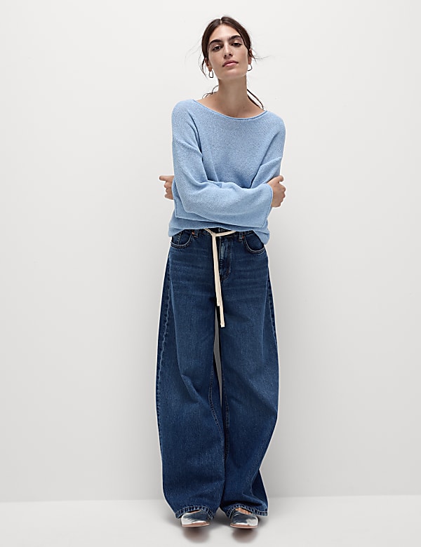 Marks and spencer blue jumper online