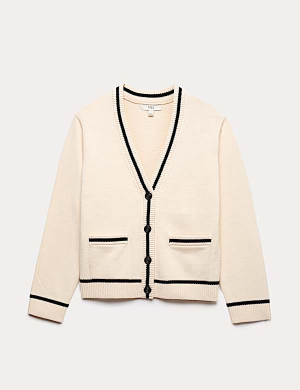 Cotton Rich Pocket Detail Cardigan - EE