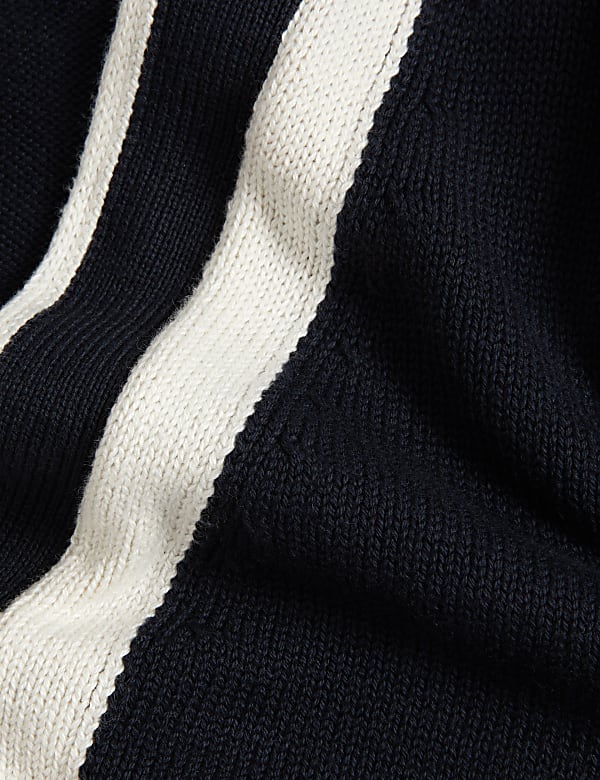 Cotton Rich V-Neck Button Front Cardigan