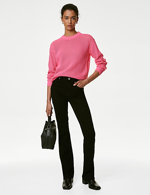 Pure Cotton Textured Jumper