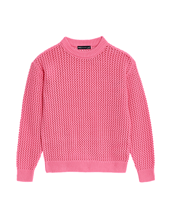 Pure Cotton Textured Jumper