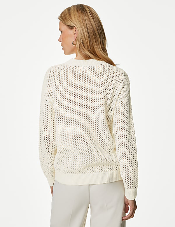 Pure Cotton Textured Jumper