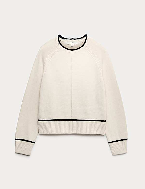 Cotton Rich Tipped Detail Jumper - NZ