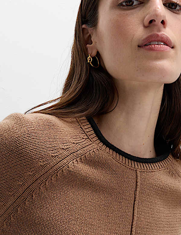 Cotton Rich Tipped Detail Jumper - BE