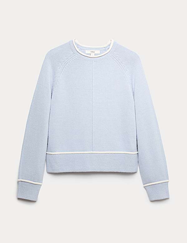 Cotton Rich Tipped Detail Jumper - EE