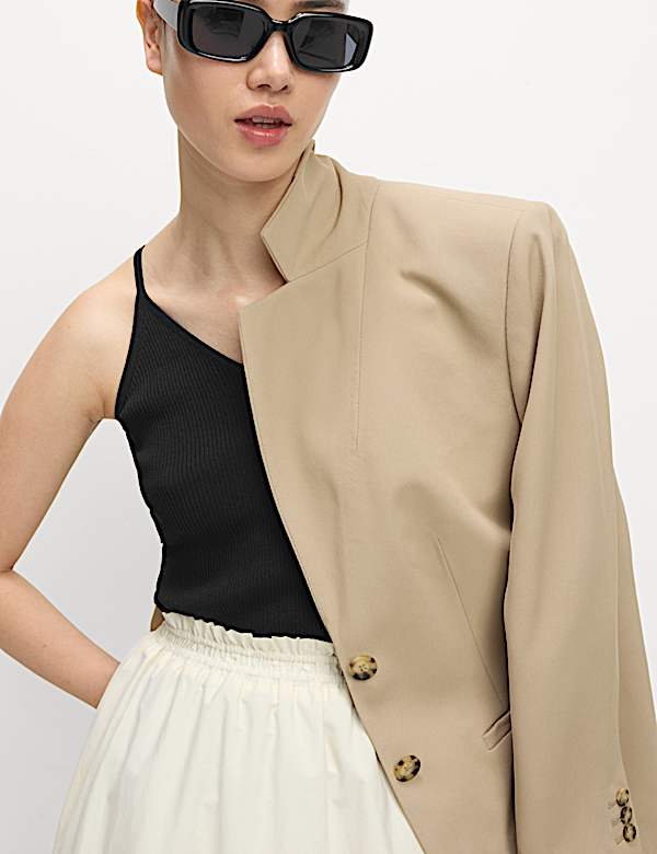 Ribbed V-Neck Slim Fit Knitted Vest - GR