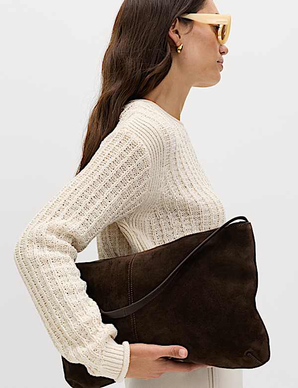 Cotton Rich Textured Crew Neck Jumper - AU