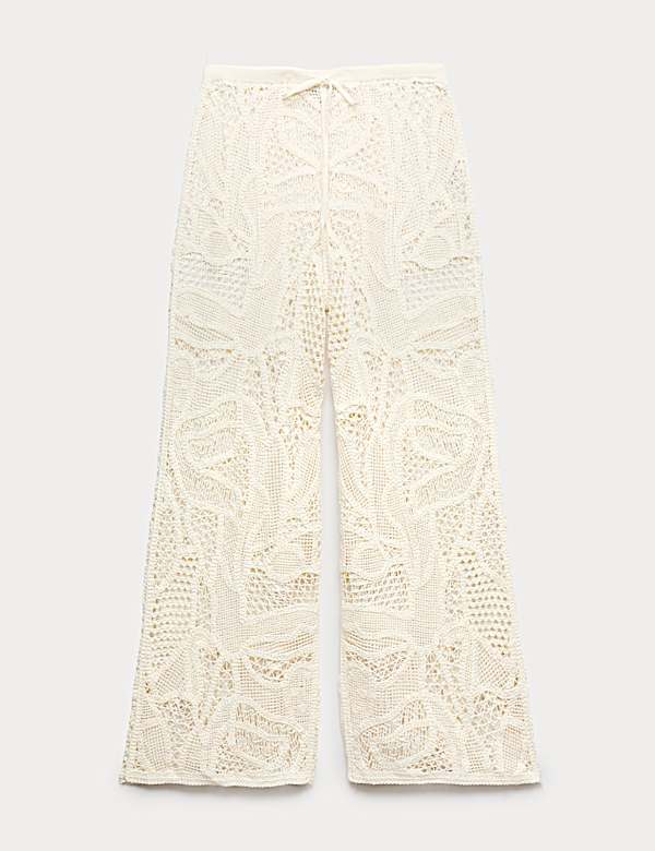 Crochet Style Knitted Trousers - MX