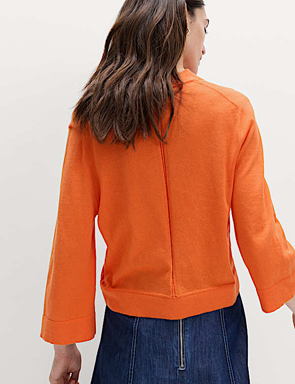 Wide Sleeve Short Length Cardigan - PT