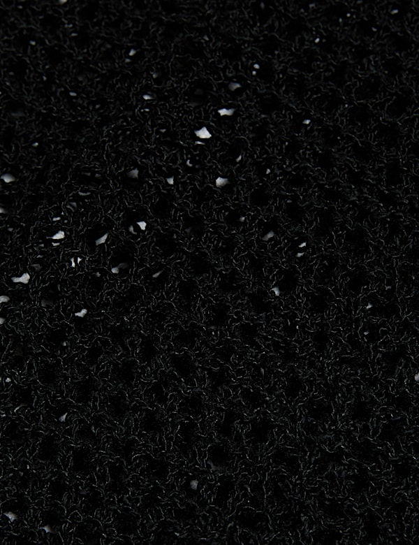 Cotton Rich Open Stitch Cropped Cardigan - ES