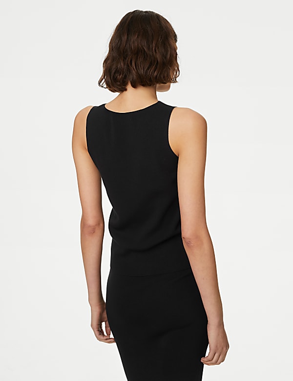 Débardeur en maille à col rond - CH