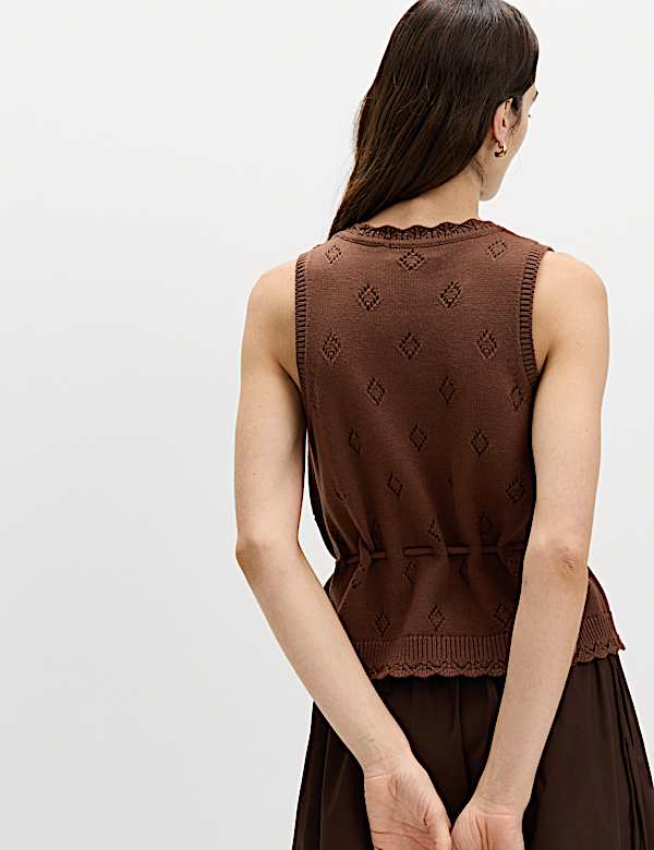 Maillot de corps court en maille textur&eacute;e 100 % coton - BE