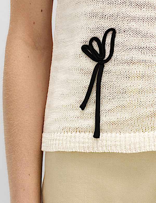 Maillot de corps en maille de coton &agrave; motif floral Cornelli - CA
