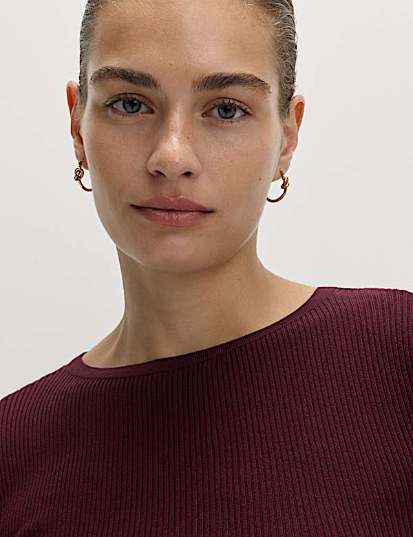 Flute Sleeve Knitted Top - DE