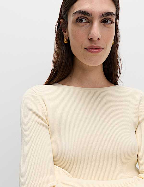 Top en maille à manches évasées - CH