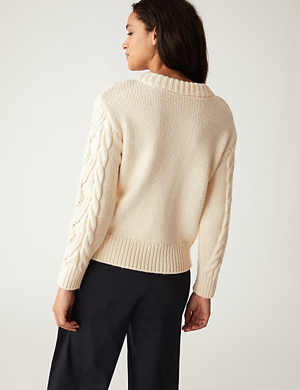 Marks and spencer cable knit jumper sale