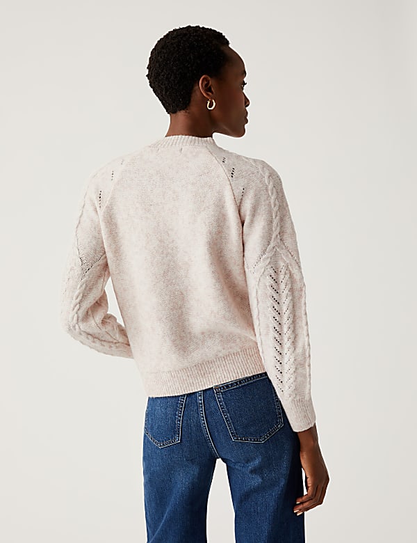 Cable Knit Pointelle Jumper