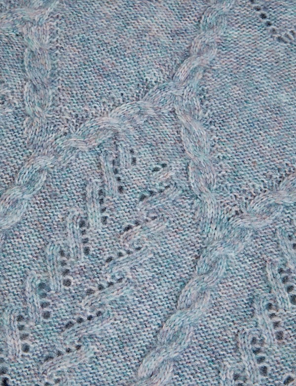Cable Knit Pointelle Jumper