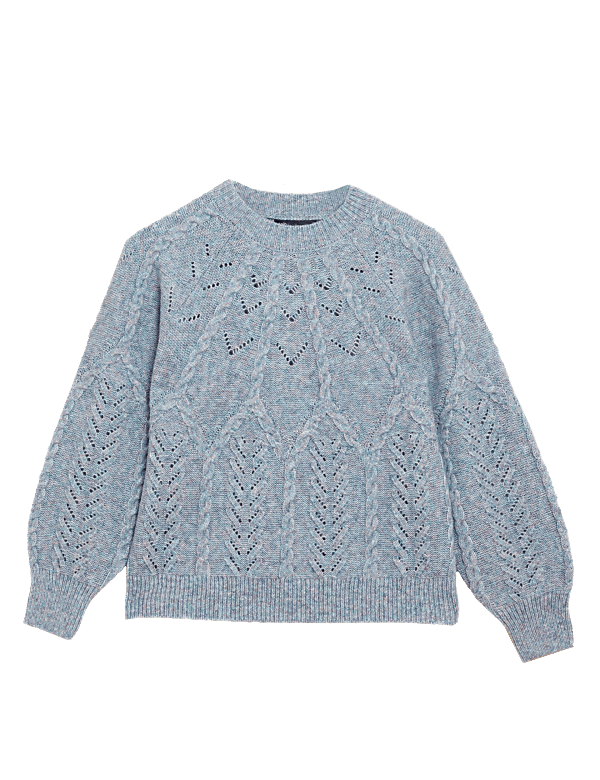 Cable Knit Pointelle Jumper