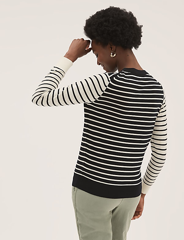 Pure Merino Wool Striped Jumper