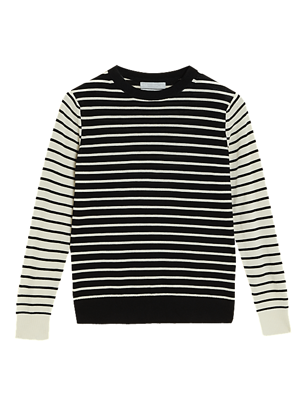 Pure Merino Wool Striped Jumper
