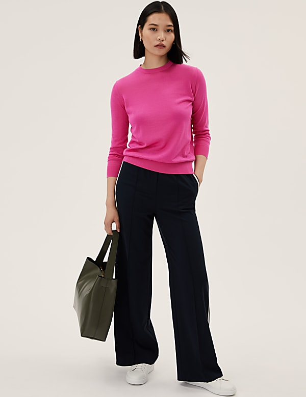 Buy Pure Merino Wool Crew Neck Jumper at Marks Spencer