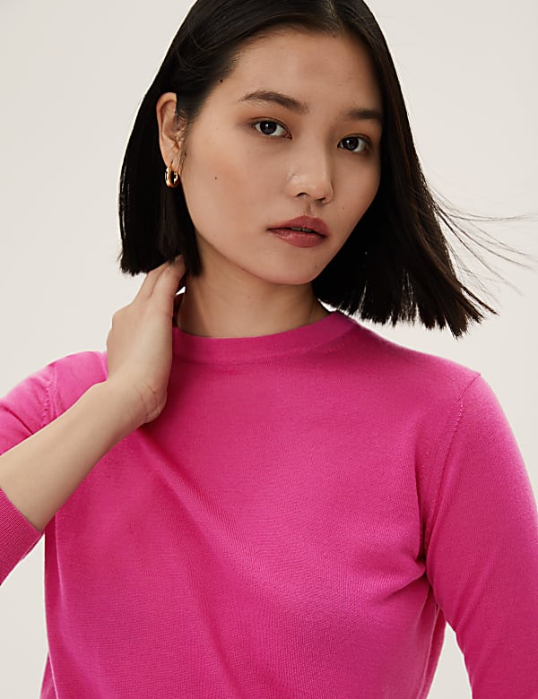 Pure Merino Wool Crew Neck Jumper