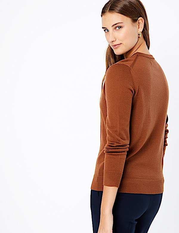 Pure Merino Wool Crew Neck Jumper