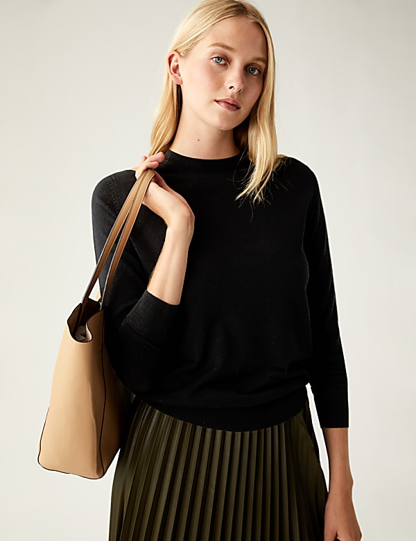 Pure Merino Wool Crew Neck Jumper