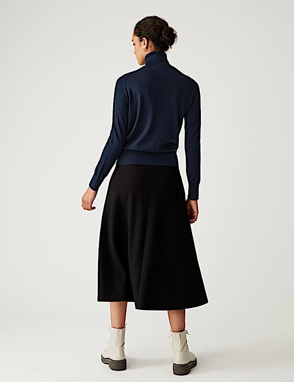 Pure Merino Wool Roll Neck Jumper