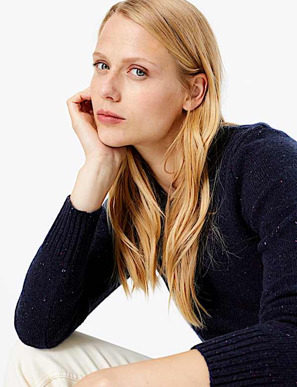 Wool Rich Textured Jumper