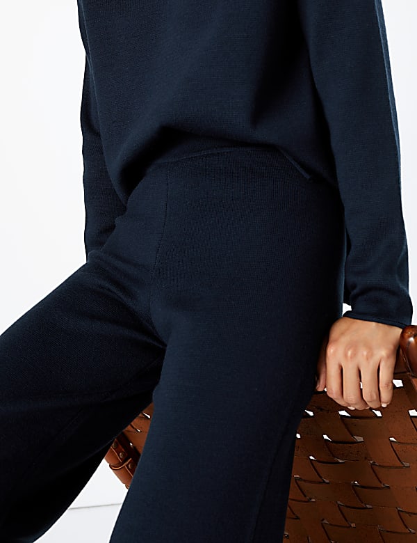 Wool Blend Wide Leg Culottes