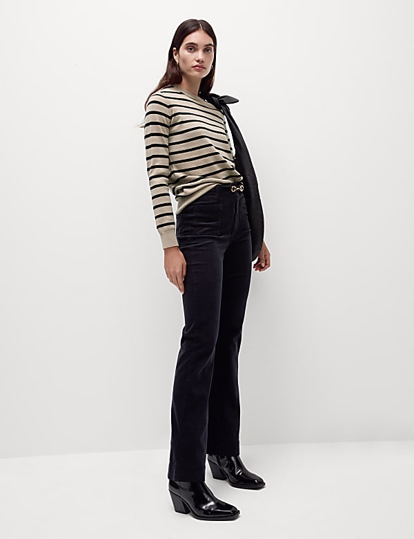 Pure Merino Wool Striped Jumper