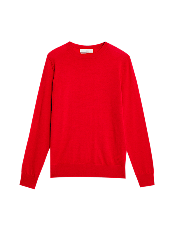 Pure Merino Wool Crew Neck Jumper