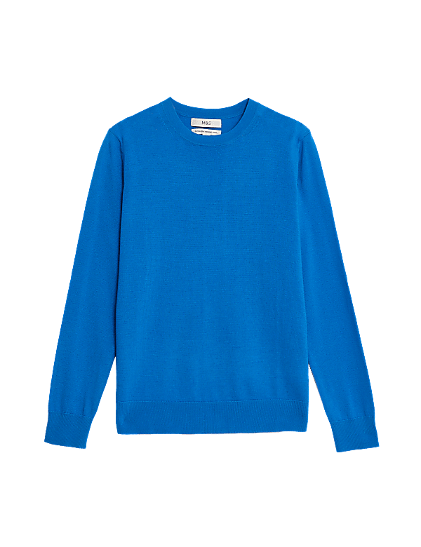 Pure Merino Wool Crew Neck Jumper