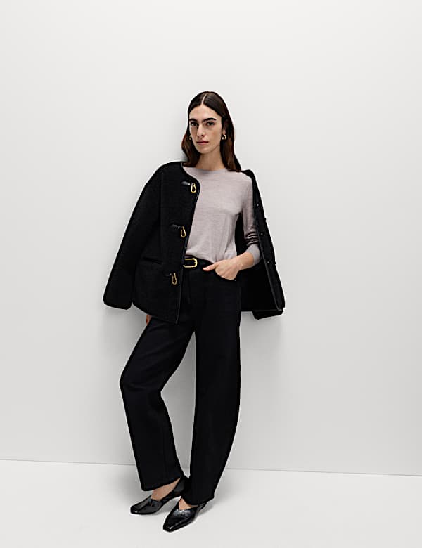 Pure Merino Wool Crew Neck Jumper - AU