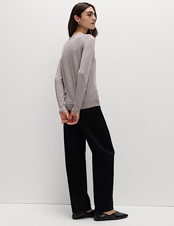 Pure Merino Wool Crew Neck Jumper - AU