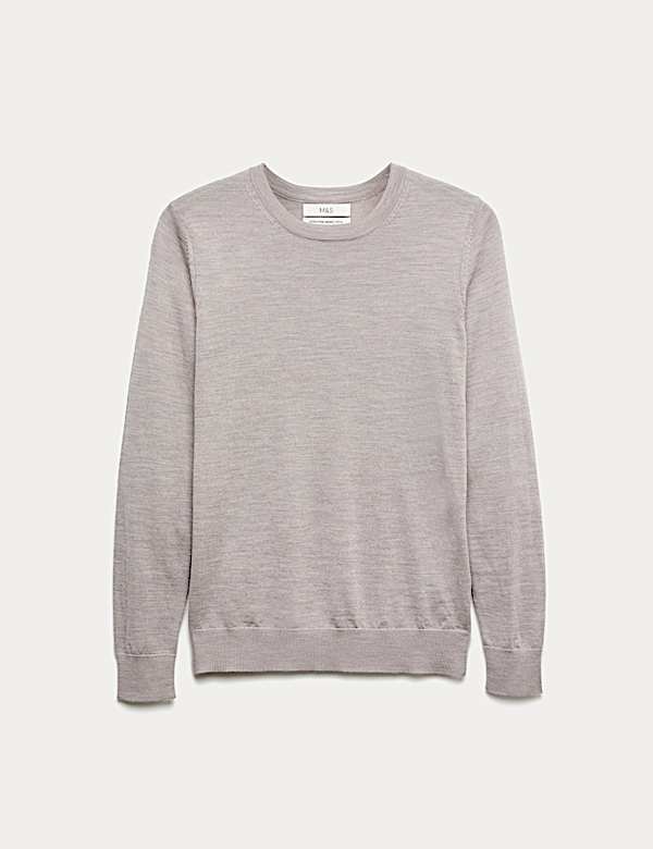 Pure Merino Wool Crew Neck Jumper - AU