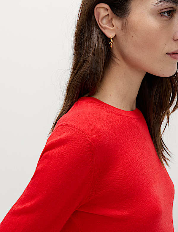 Pure Merino Wool Crew Neck Jumper - BE