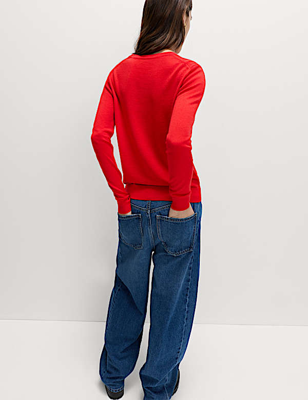 Pure Merino Wool Crew Neck Jumper - BE
